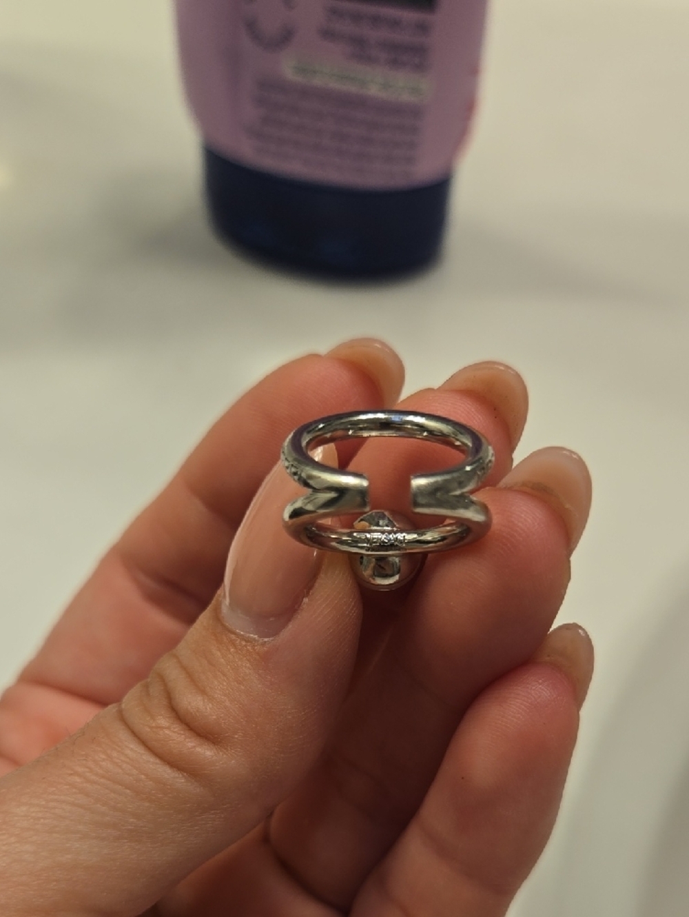 Versace Silver Open Ring Set - Picture 6 of 11